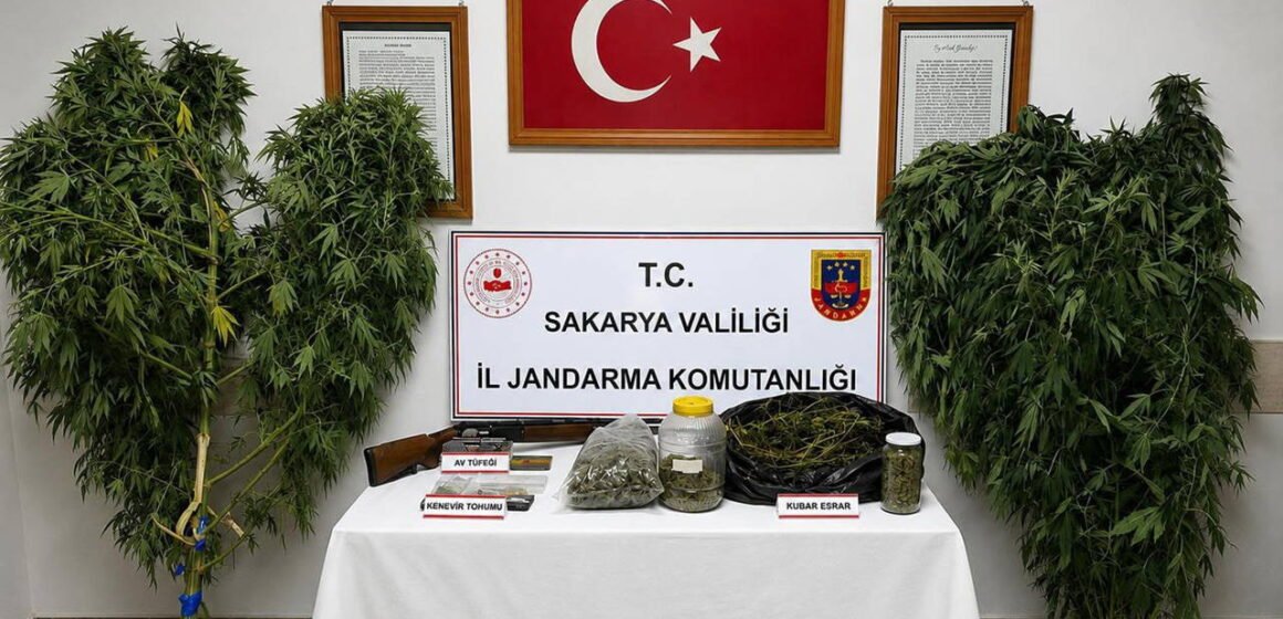 Sakarya'nın Karasu ve Pamukova ilçelerinde jandarmanın yürüttüğü uyuşturucu ve kaçakçılık operasyonu