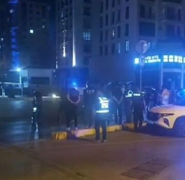 Esenyurt'ta silahlı saldırı sonrası olay yerinde güvenlik şeridi