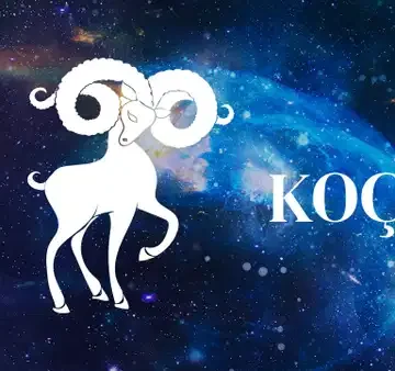 Koç burcu sembolü ve yıldız haritası üzerinde 11 Eylül Cuma astroloji görseli